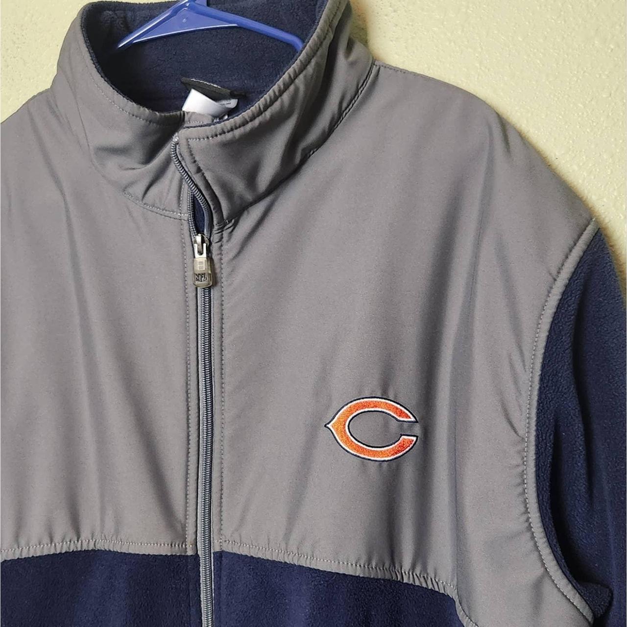 Women's Touch Heathered Gray/Navy Chicago Bears Superstar Dip-Dye