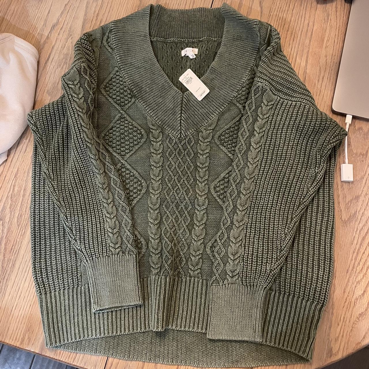 Aerie Green Jumper | Depop