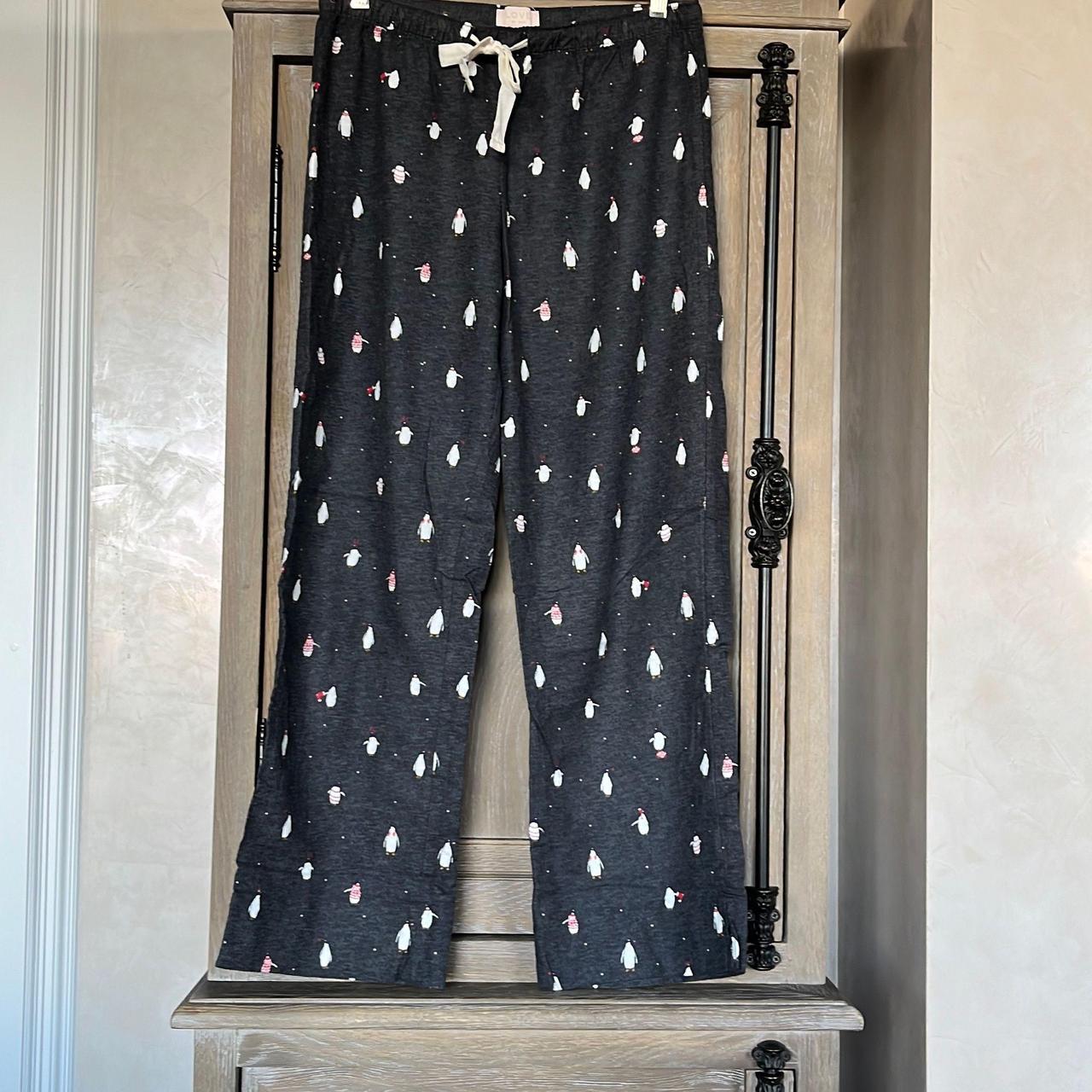 Gap Love by Gap Pajama Bottoms Penguins Holiday... Depop