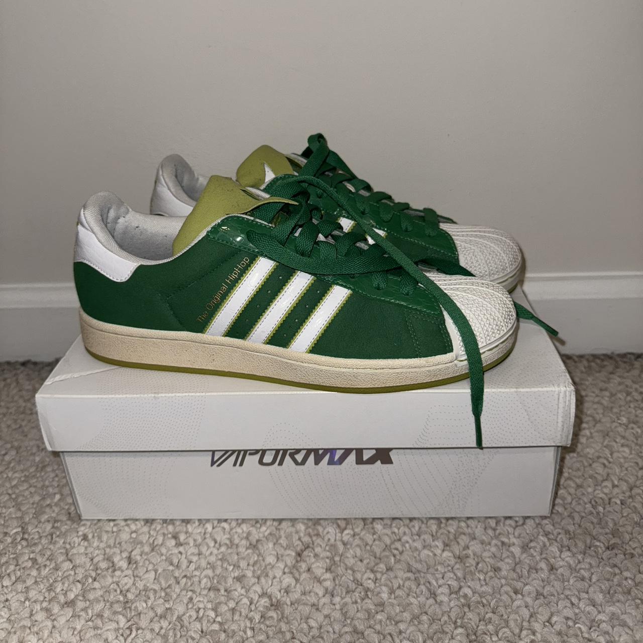 Adidas superstar 2 trainers green hotsell