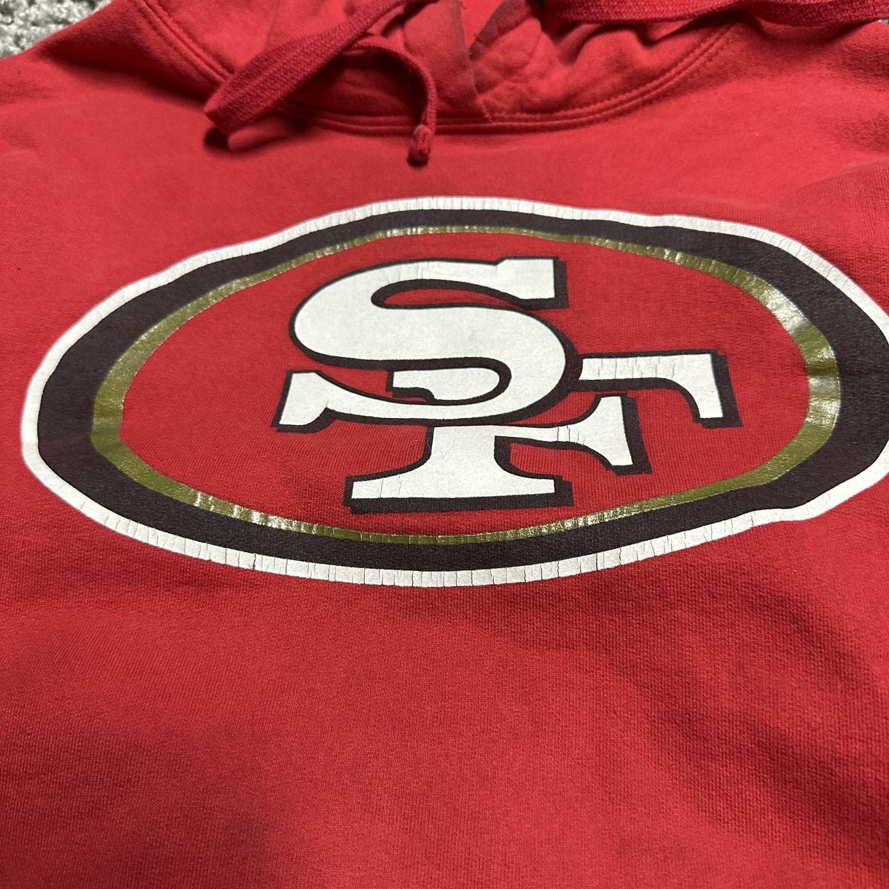 San Fransisco 49ers hoodie Size boys large but will - Depop