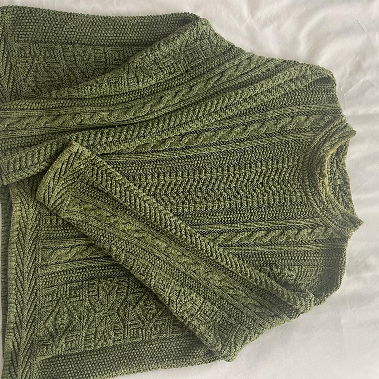 Vintage LL Bean green sweater - Depop