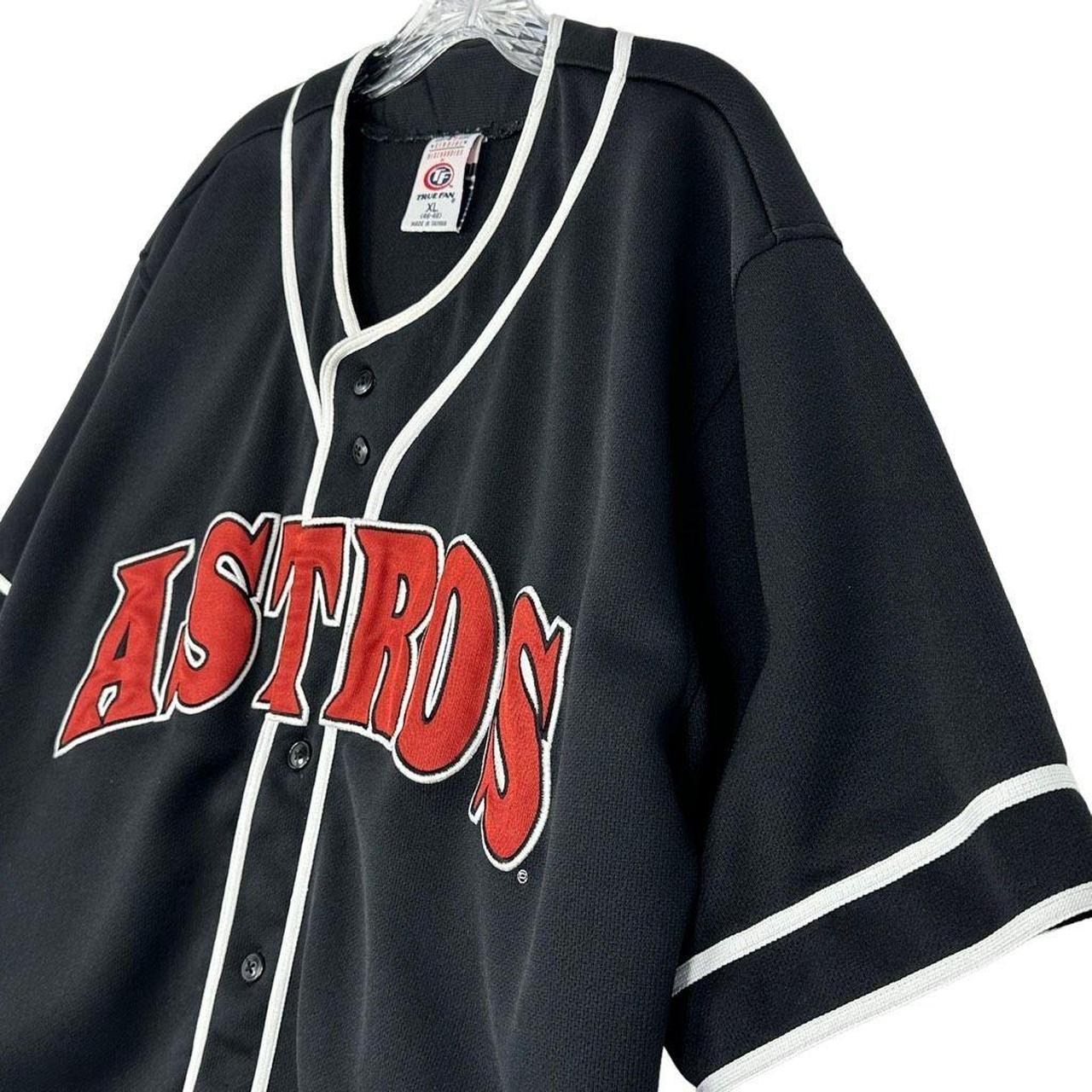 Vintage Houston Astros Jersey Shirt Stitched-on - Depop