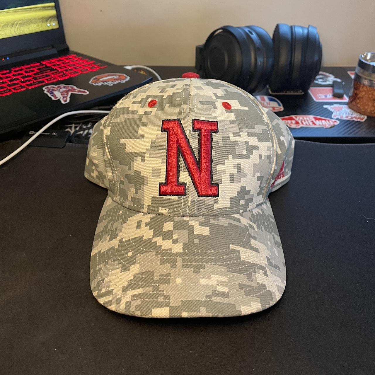 nebraska adidas camo hat
