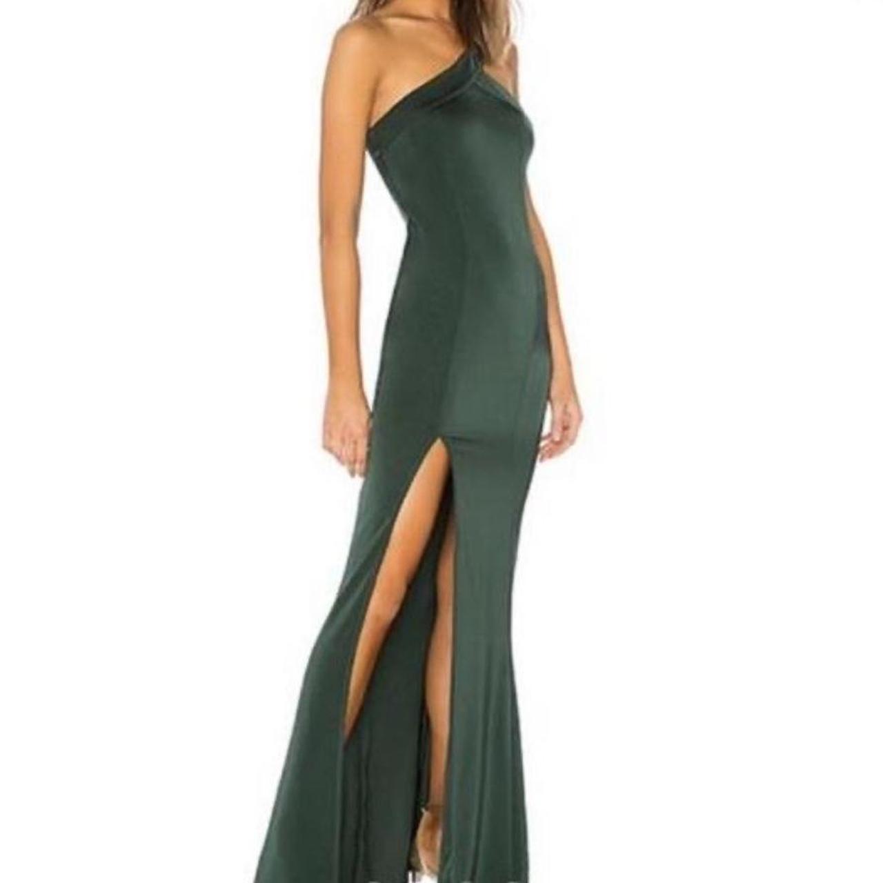 NBD Evan Gown Emerald green Formal dress msg for. Depop