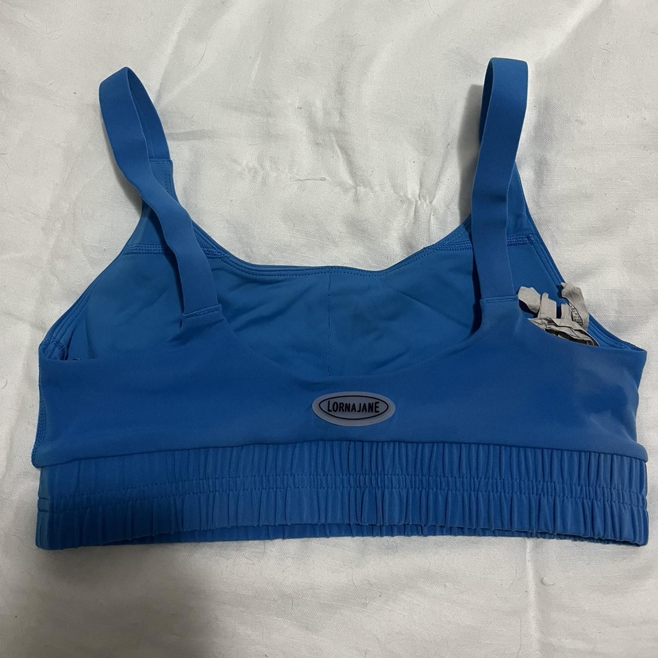 Lorna jane blue sports bra online