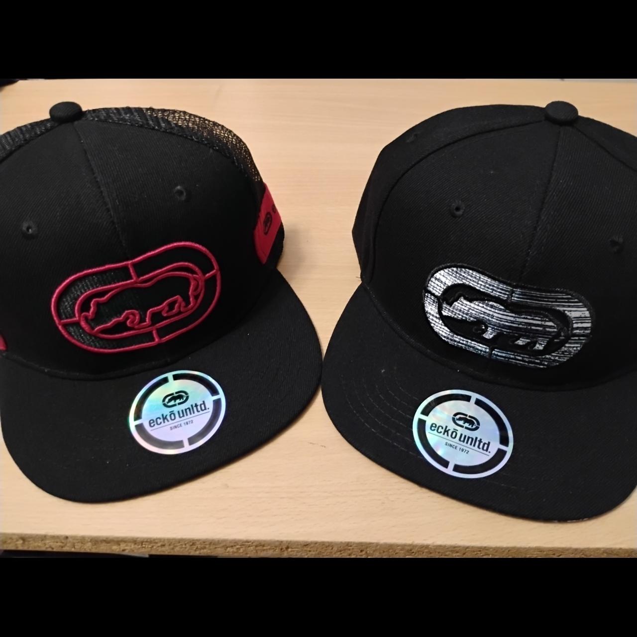 超ビンテージECKO UNLTDキャップ ホワイトロゴ