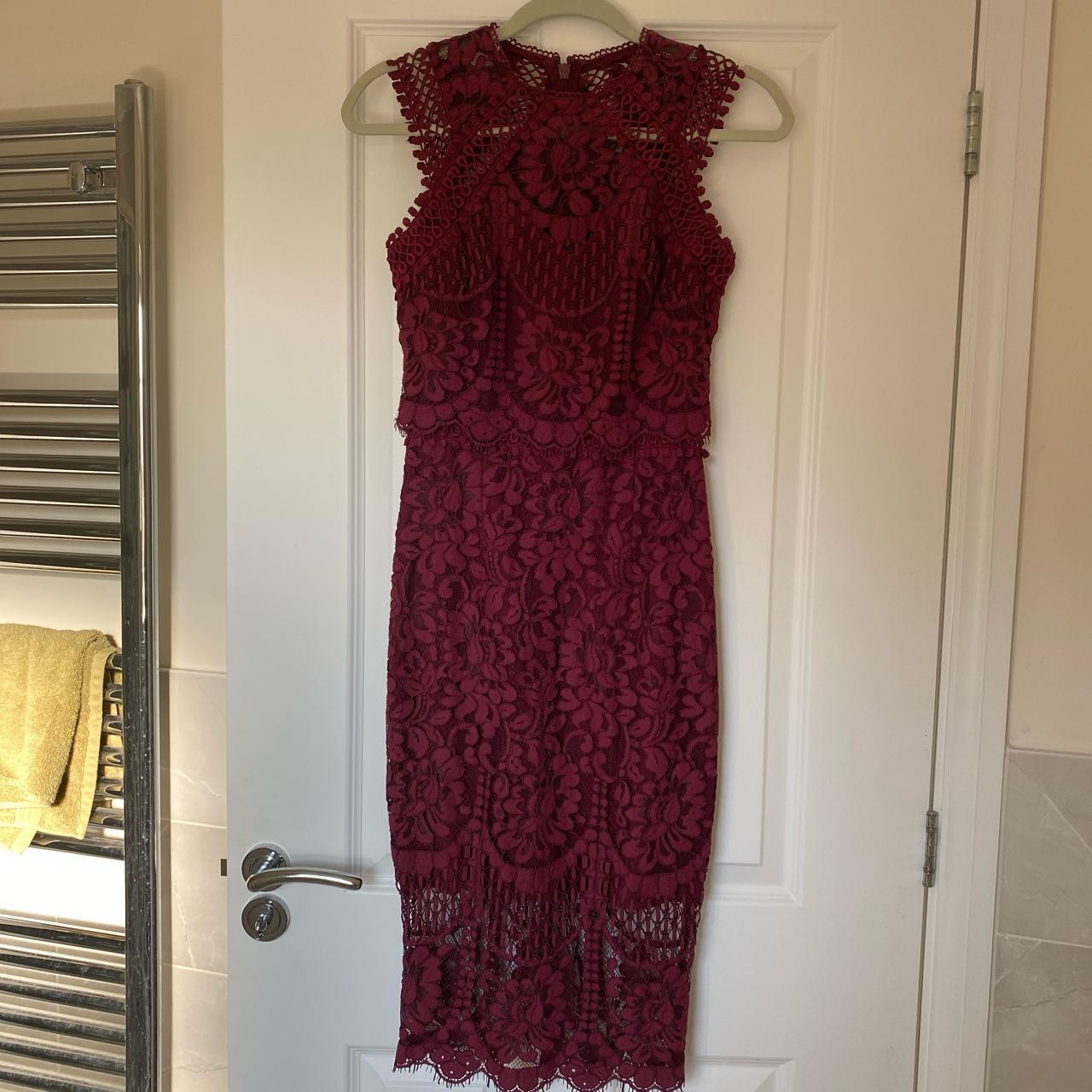 lipsy burgundy dress