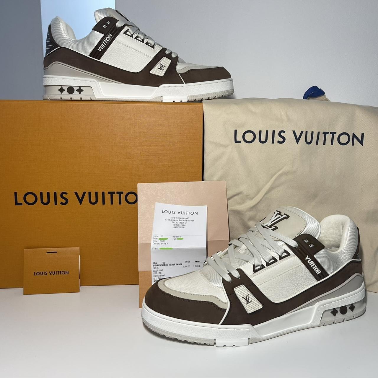 Authentic Louis Vuitton croc style trainer Size 10 - Depop
