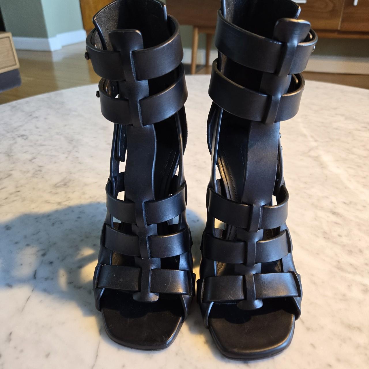 Rick Owens leather gladiator heels size 36/6 comes | Depop
