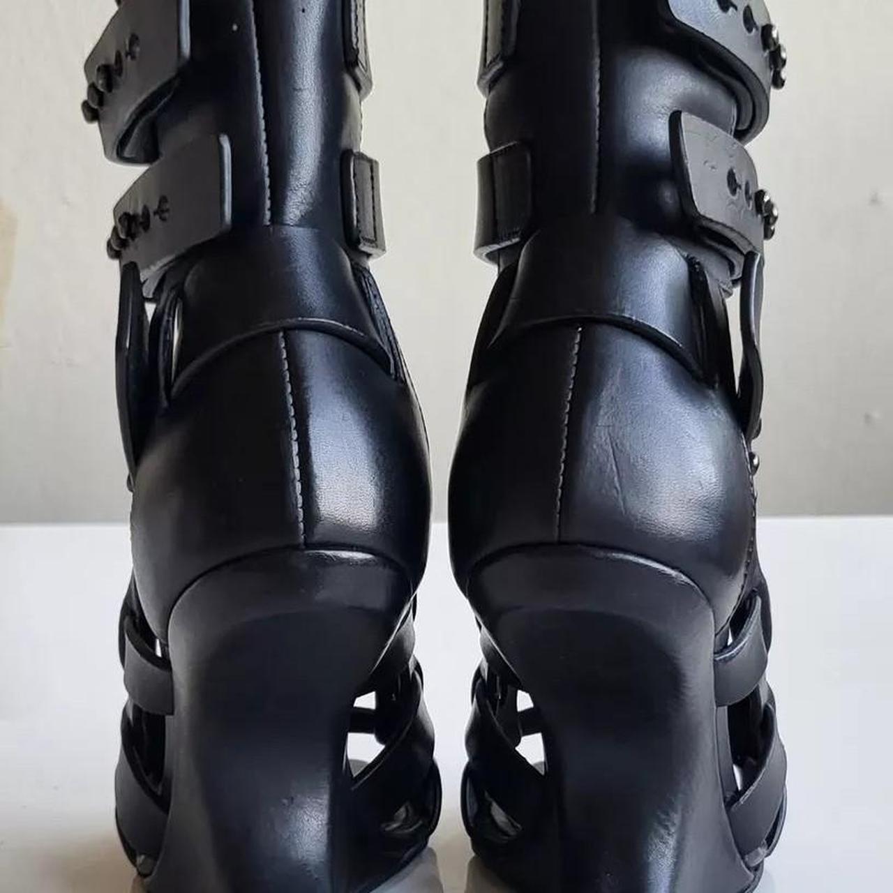 Rick Owens leather gladiator heels size 36/6 comes | Depop Rick Owens leather gladiator heels size 36/6 comes | Depop