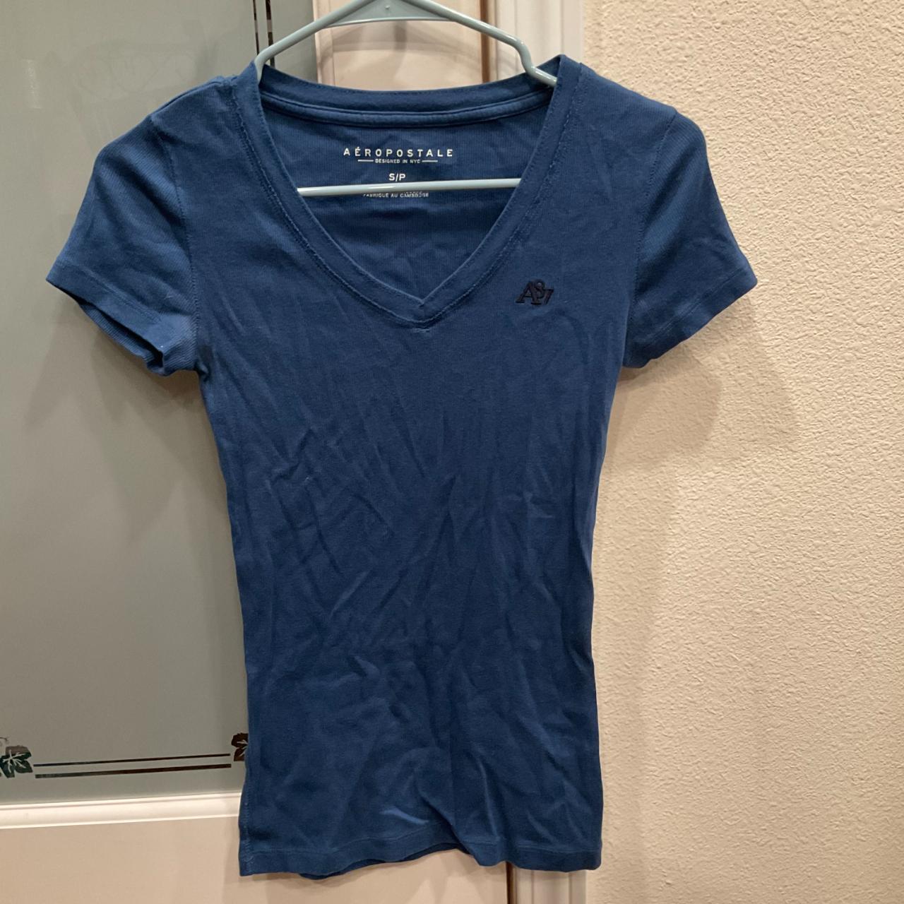 Aeropostale Womens Navy Shirt Depop 1754