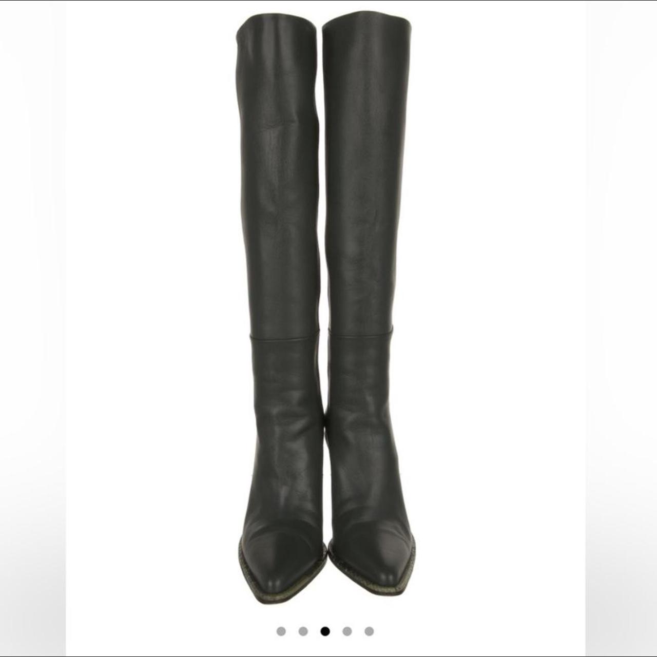 Tamara Mellon Wild One 90 Forrest green boots with... Depop