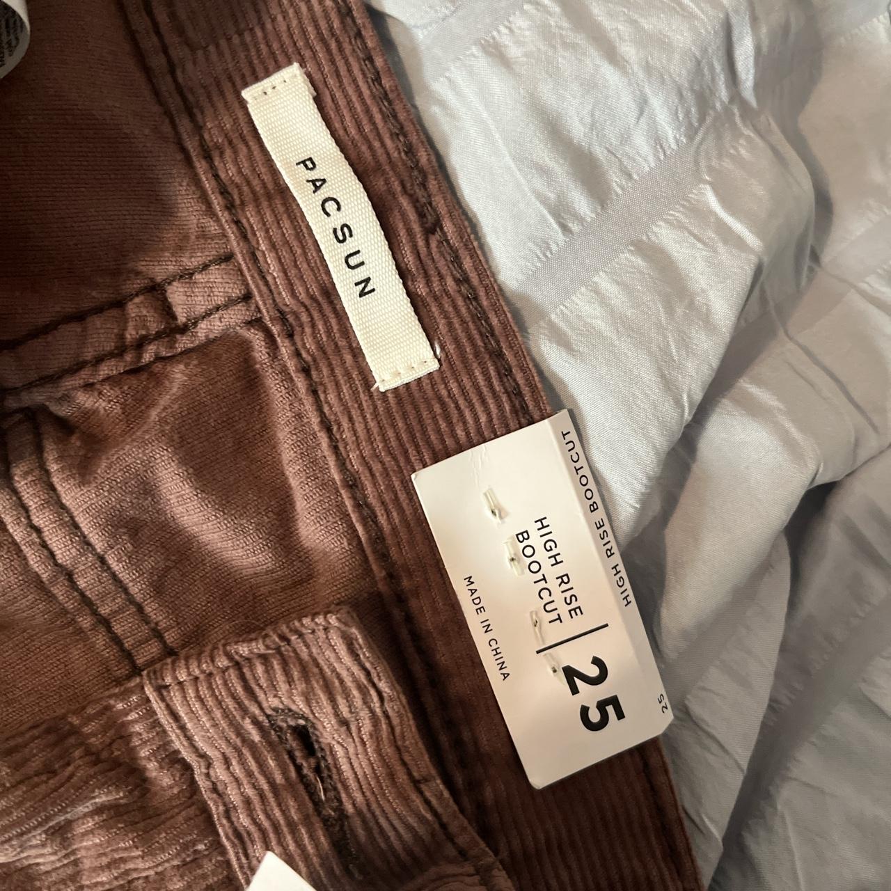 Pacsun High Rise Boot Cut Corduroy Pants Women's... - Depop