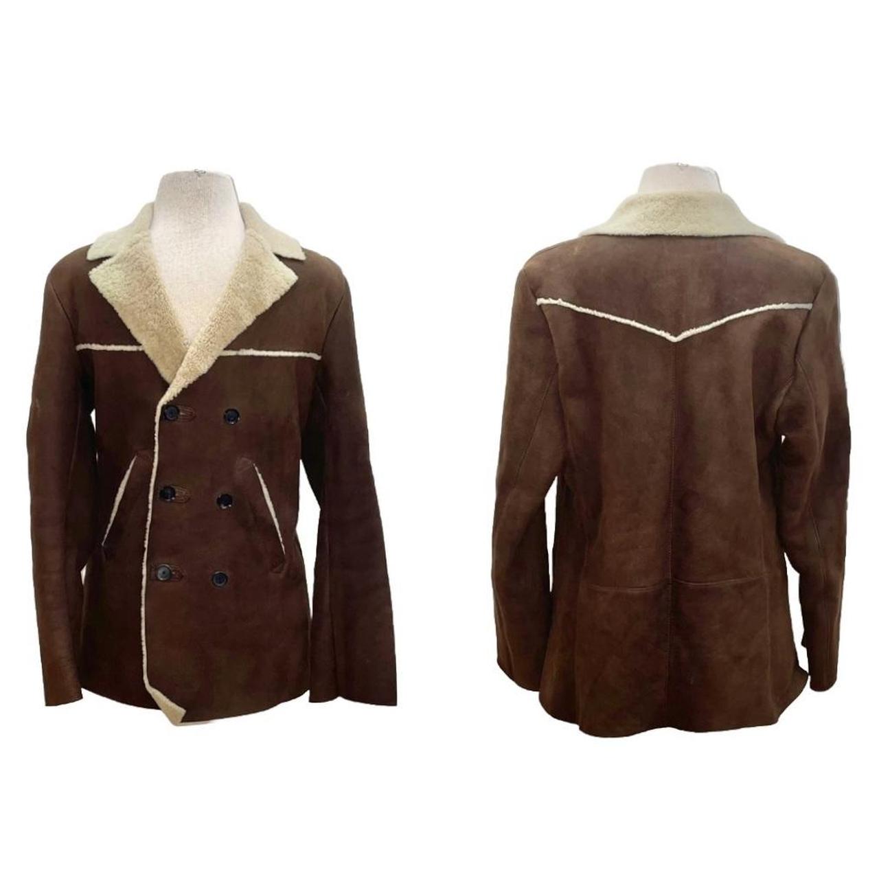 Billy Reid 1998 Brown Shearling Leather Double