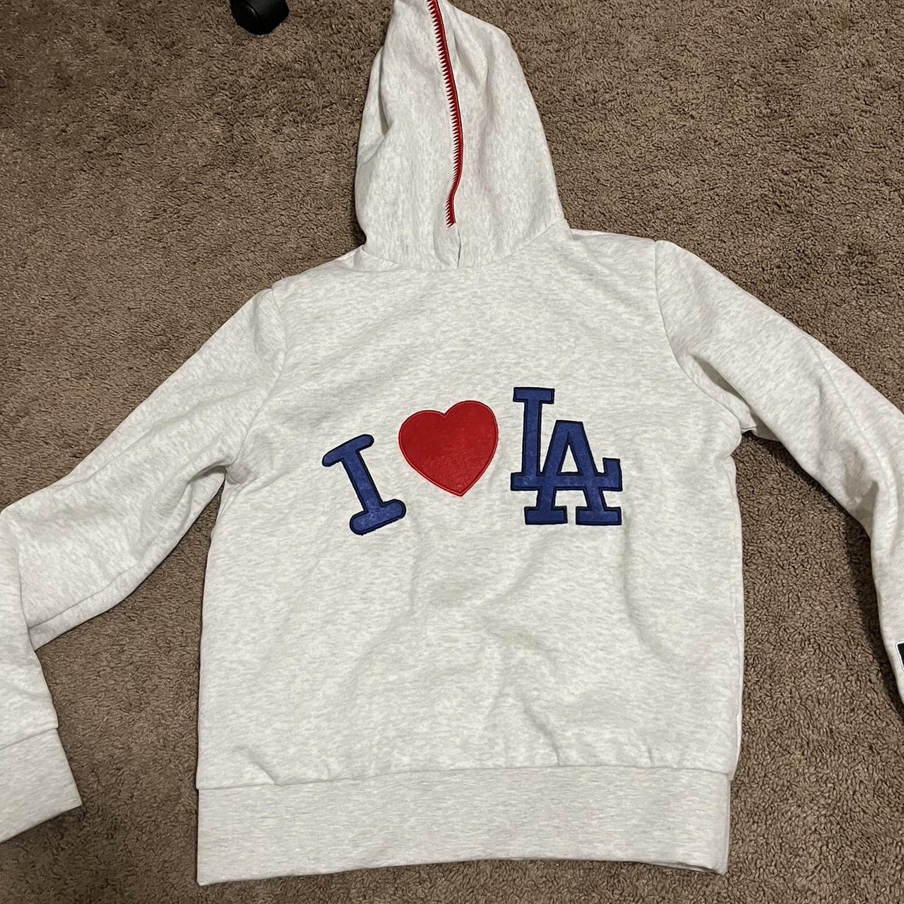 grey medium madhappy i love LA hoodie - Depop