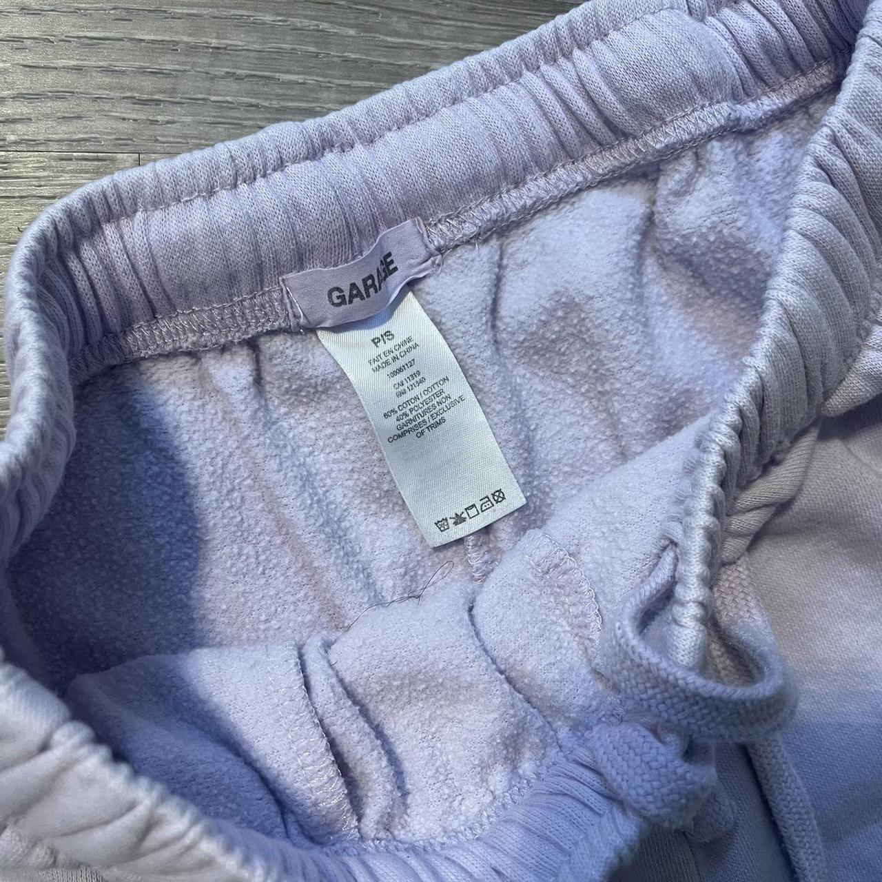 Light purple Garage sweatpants with drawstring and... - Depop