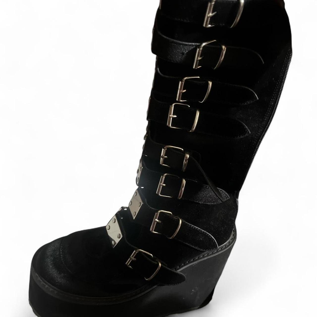 Demonia Women's Knee high Boots - Black - US 10.5… - image 3