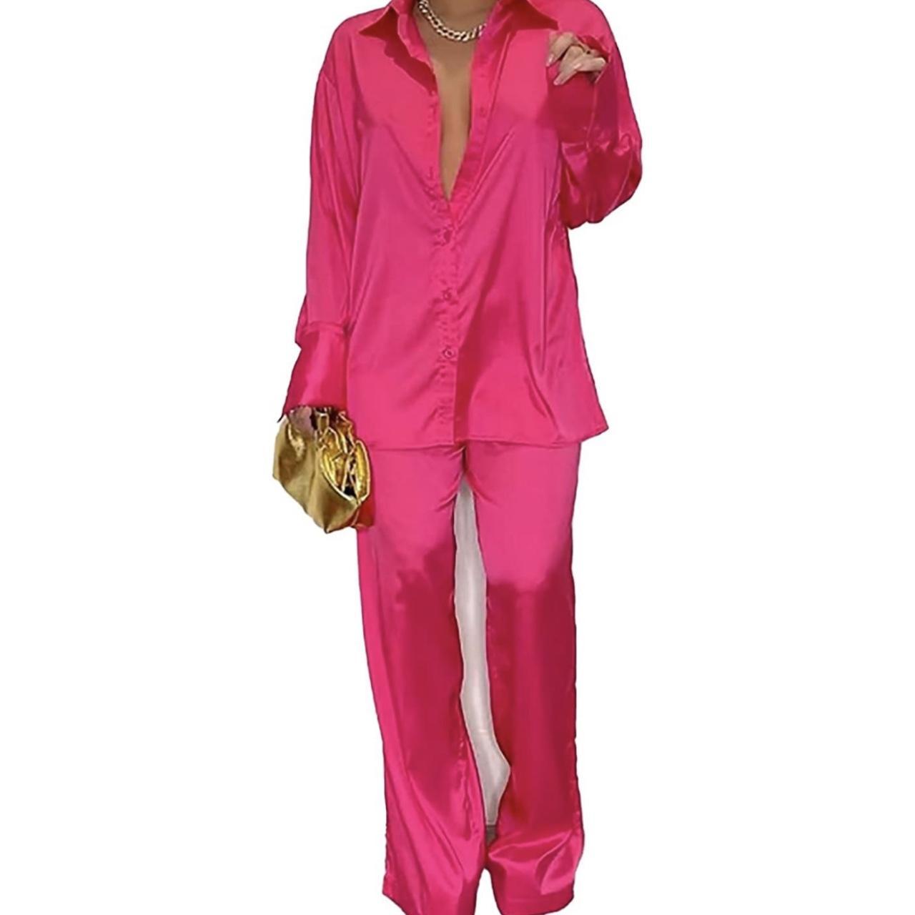 Women's Pink Jumpsuit Depop