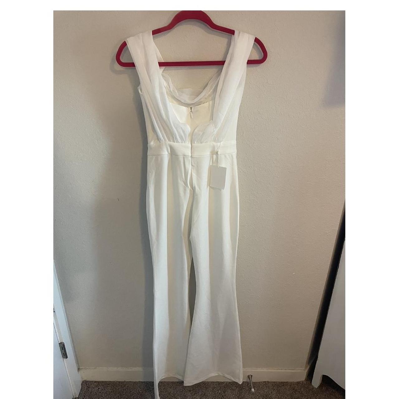 NEVER WORN Miss circle New York white jumpsuit! This... - Depop