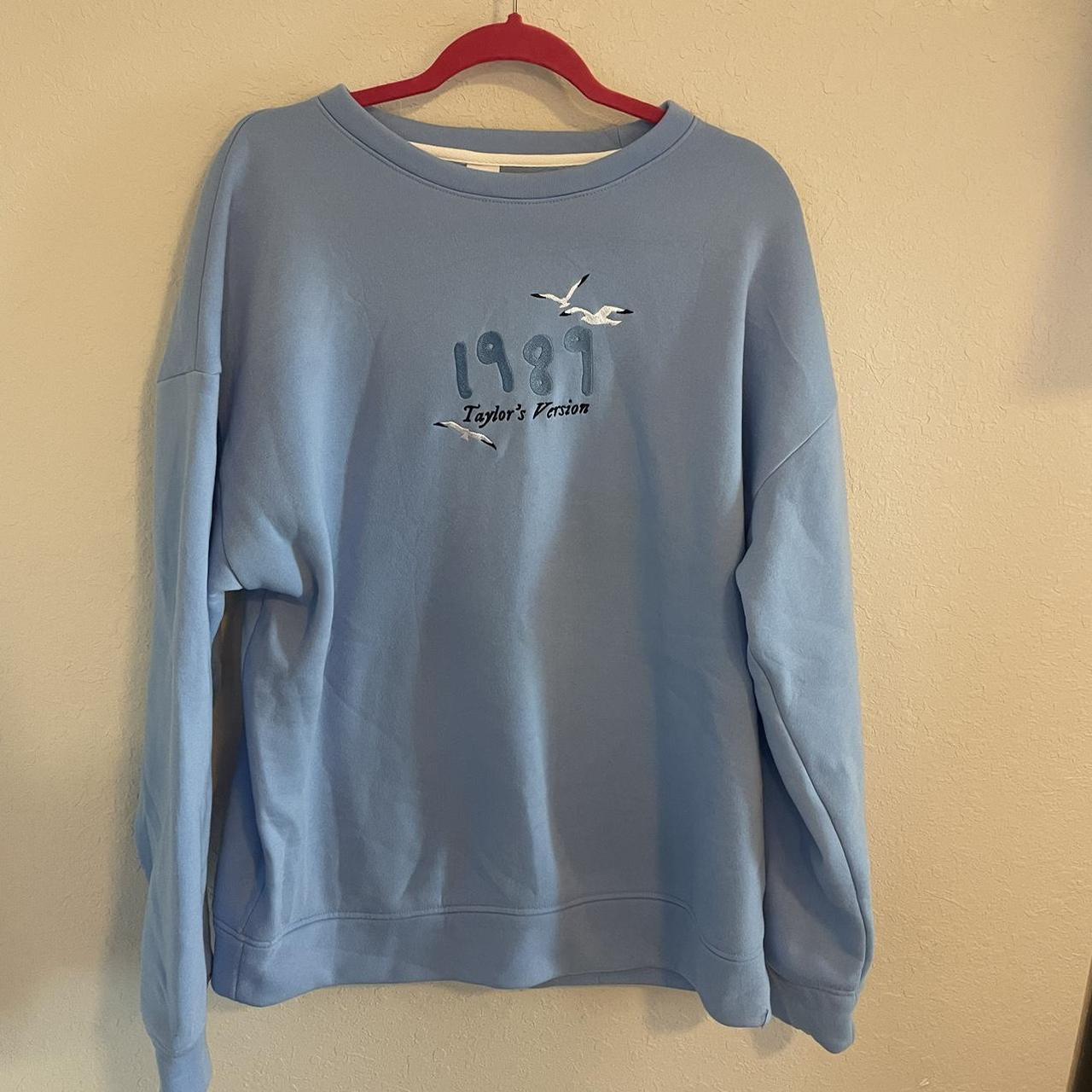 1989 Taylor’s version blue sweatshirt! This would be... - Depop