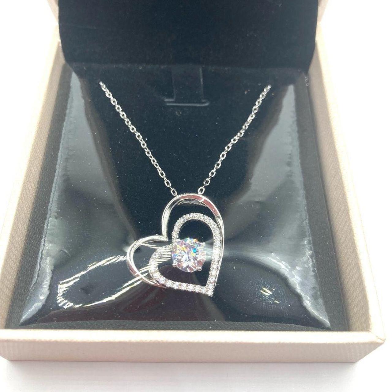 Diamonds in rhythm on sale heart necklace sterling silver