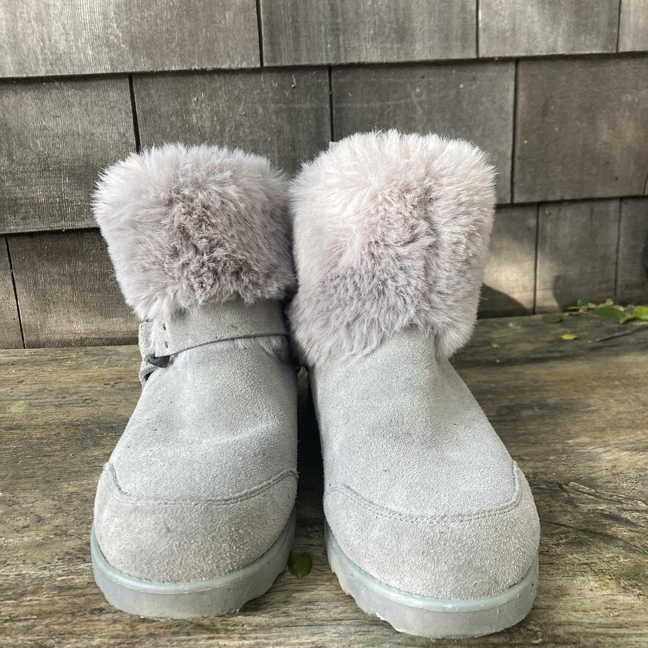bearpaw roxy suede moto boot