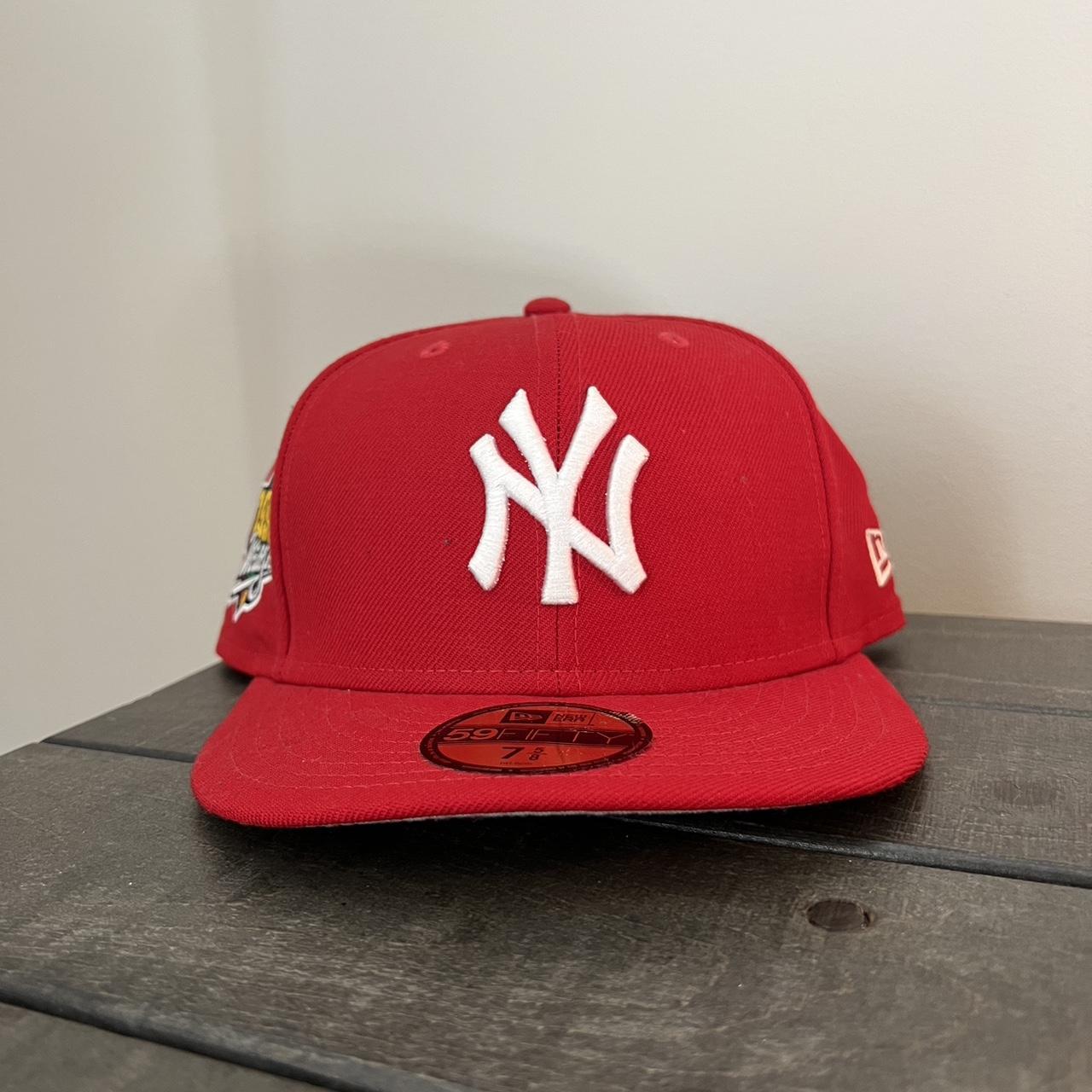 Yankees Fitted Hat 7 5/8 - Depop