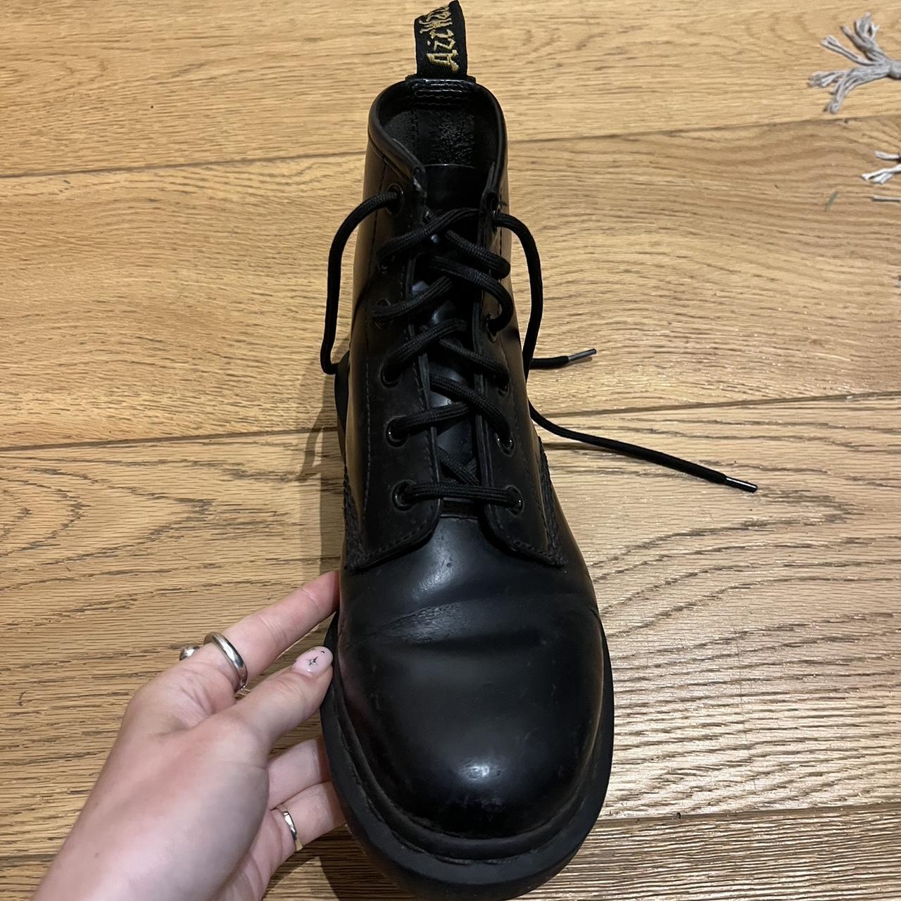 Dr. Martens 101 Smooth Leather 6 Eye Boots Black. Depop