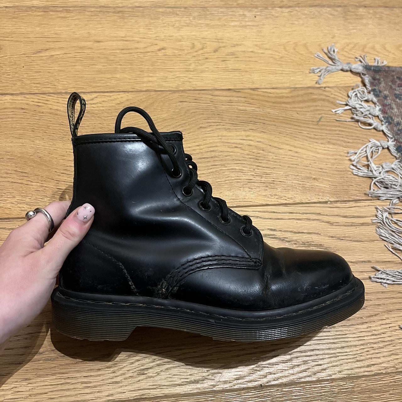 Dr. Martens 101 Smooth Leather 6 Eye Boots Black. Depop