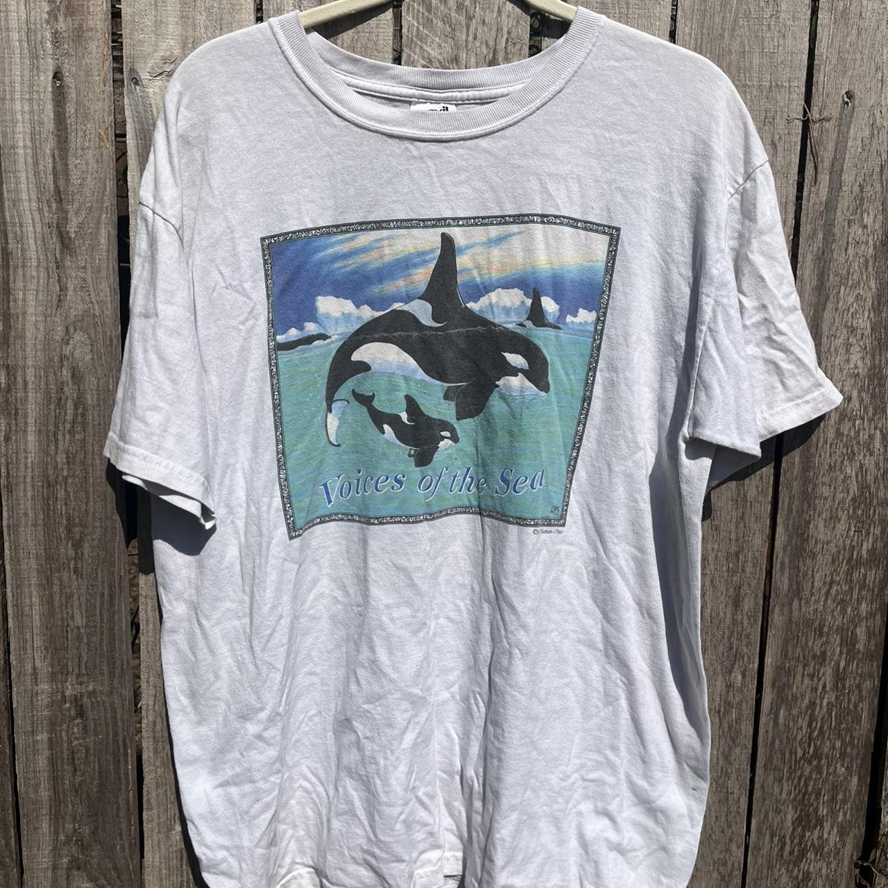 #Vintage Human-i-Tees “Voices of the Sea” on an... - Depop
