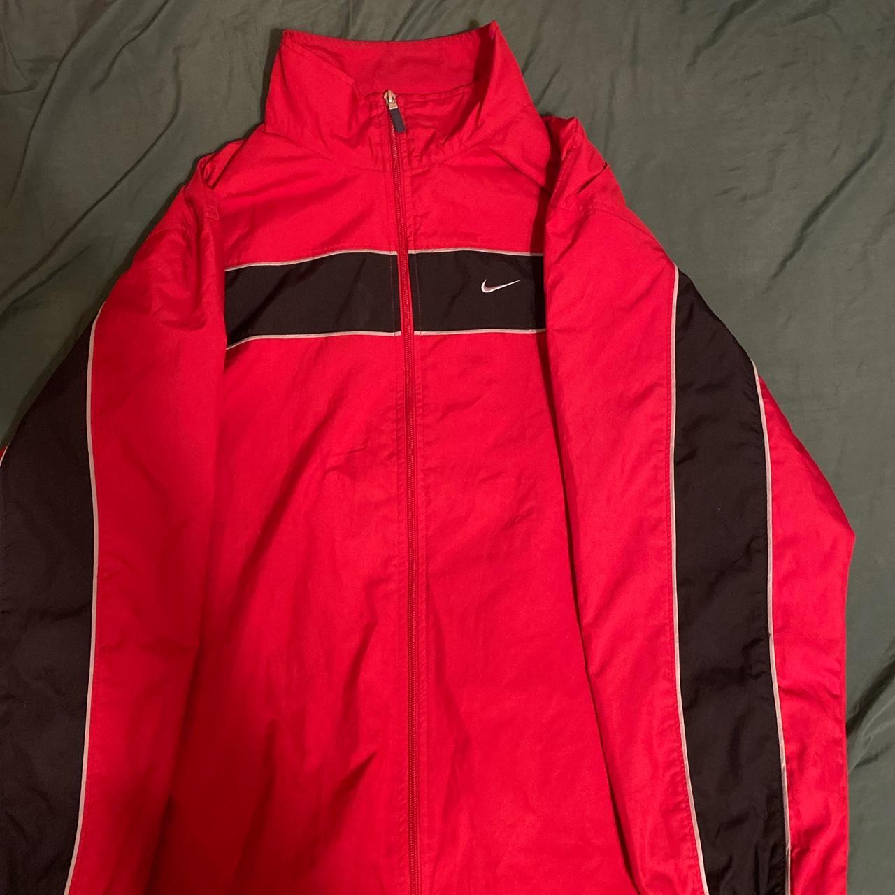 mens red nike windbreaker