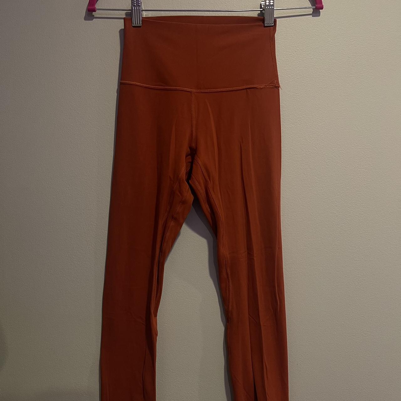 Burnt Orange Lululemon Leggings , no tag but size 4