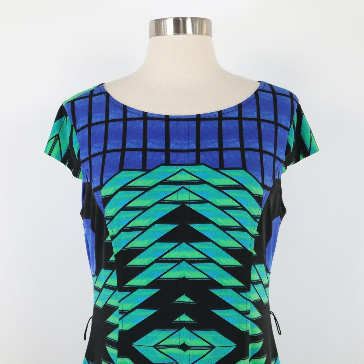 Joseph Women's Green and Blue T-shirt (2)