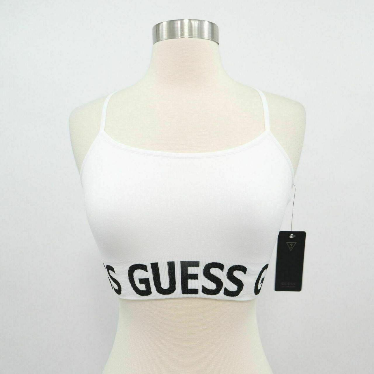 Guess Women's White Vests-tanks-camis