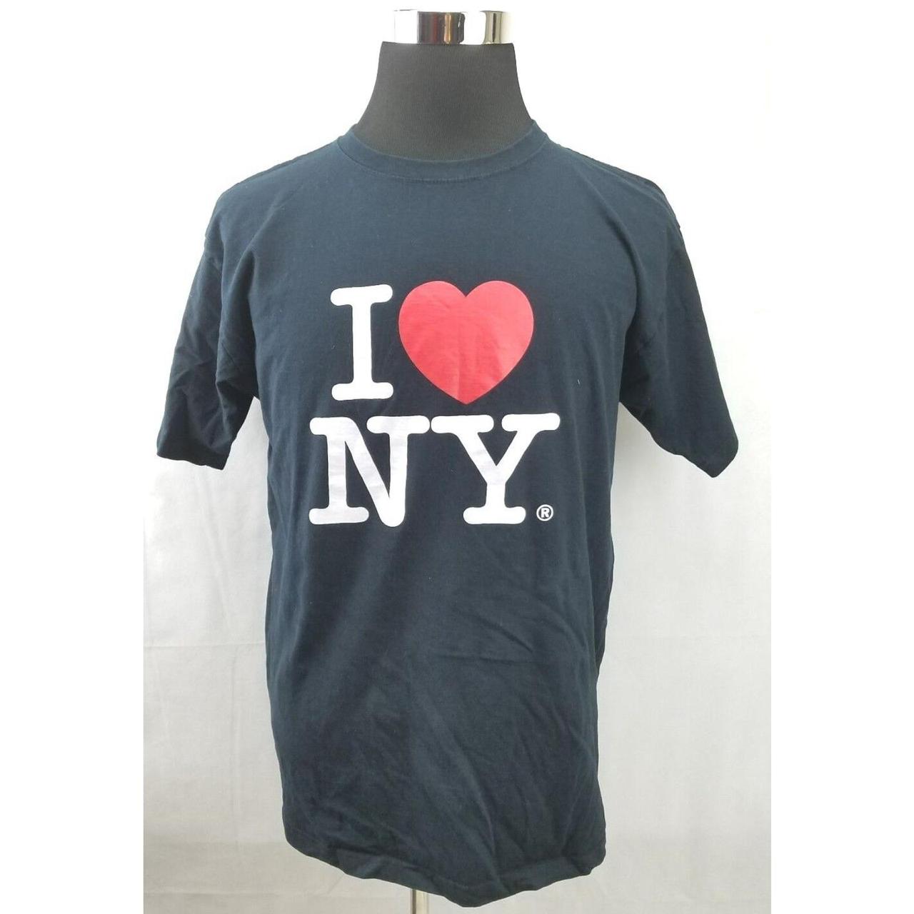 I Love NY Men's Unisex Tee Officially Licensed T-Shirt (Black, Medium)