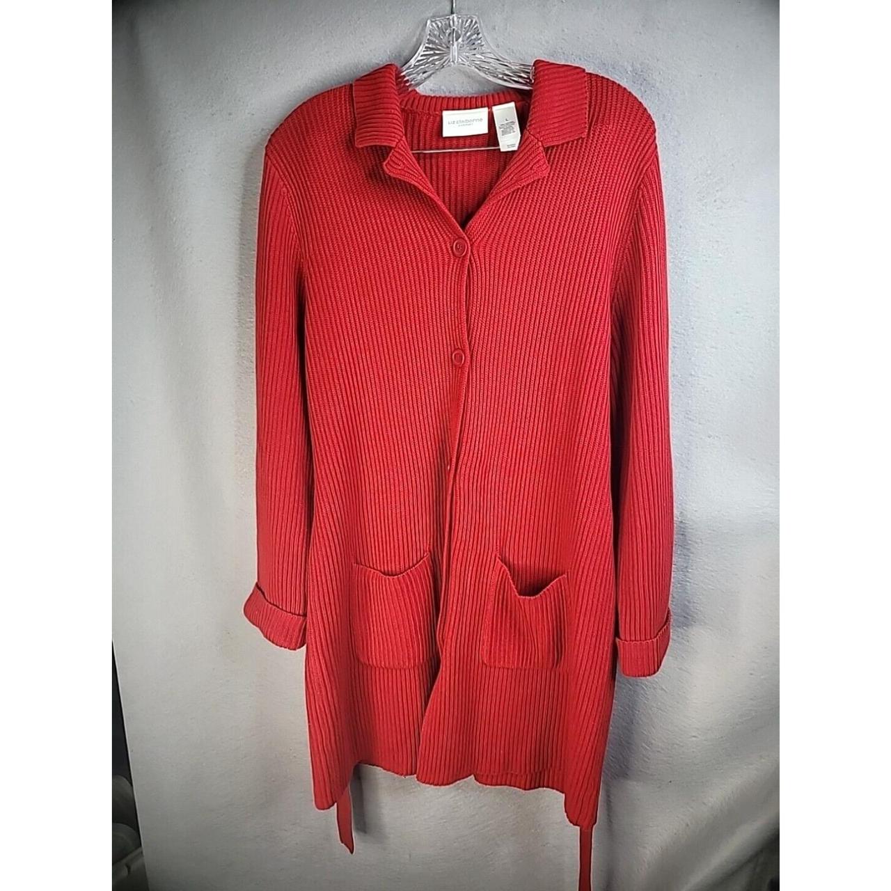 Vintage Lizsport Liz Claiborne Womens L Large Red... - Depop