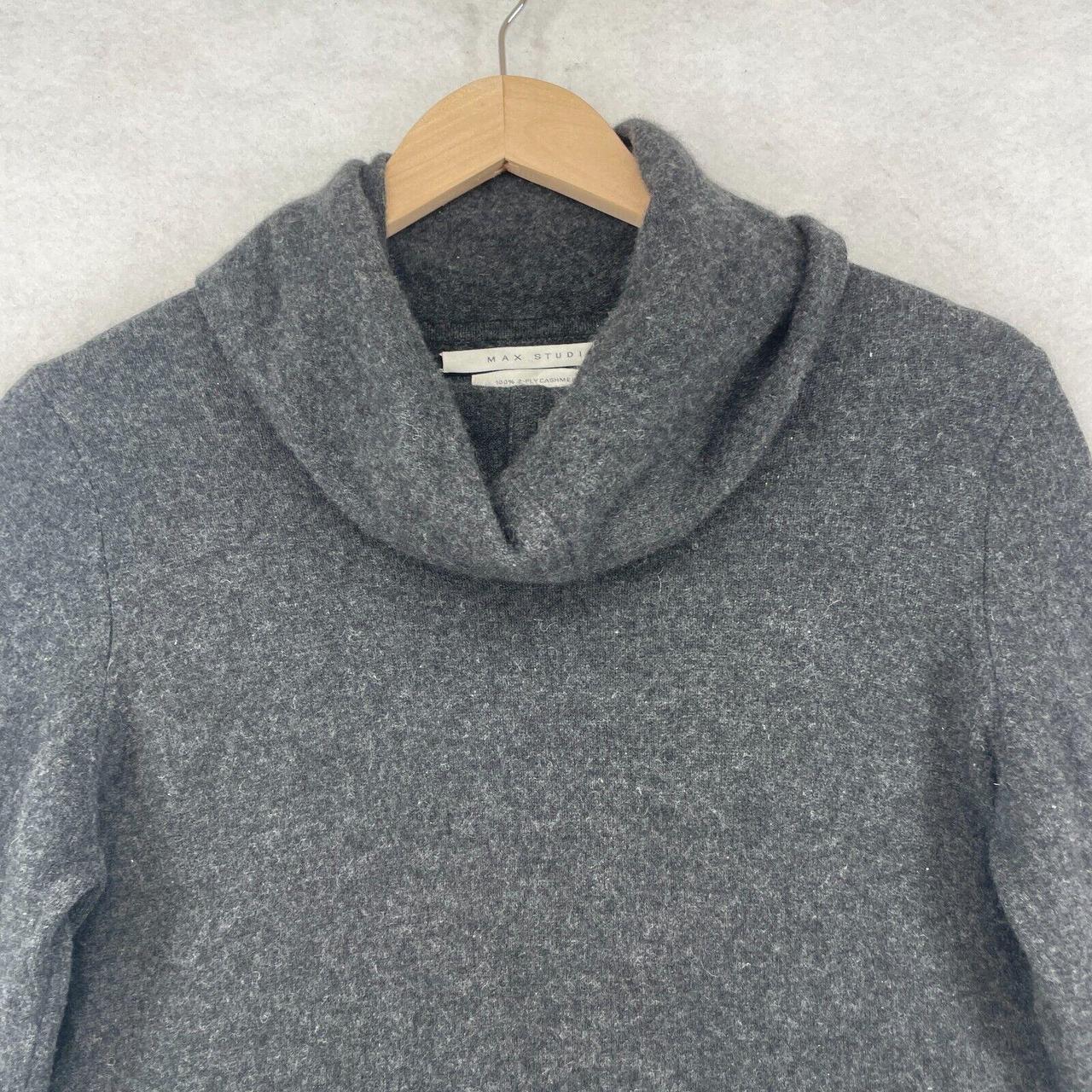 MAX STUDIO 2-Ply Cashmere Tunic Sweater Women L Cowl... - Depop