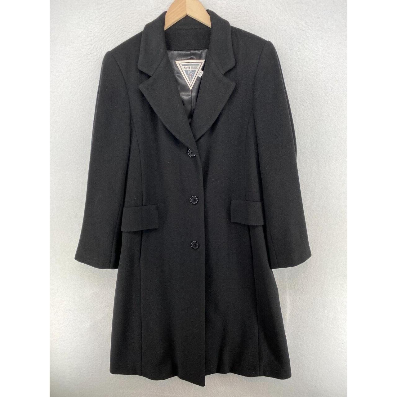 MARVIN RICHARDS Wool Cashmere Coat Womens 6 Lined... - Depop