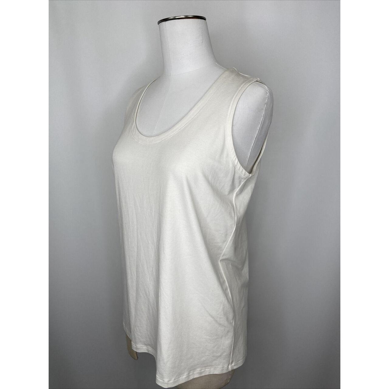 Eileen Fisher Women's White T-shirt (2)