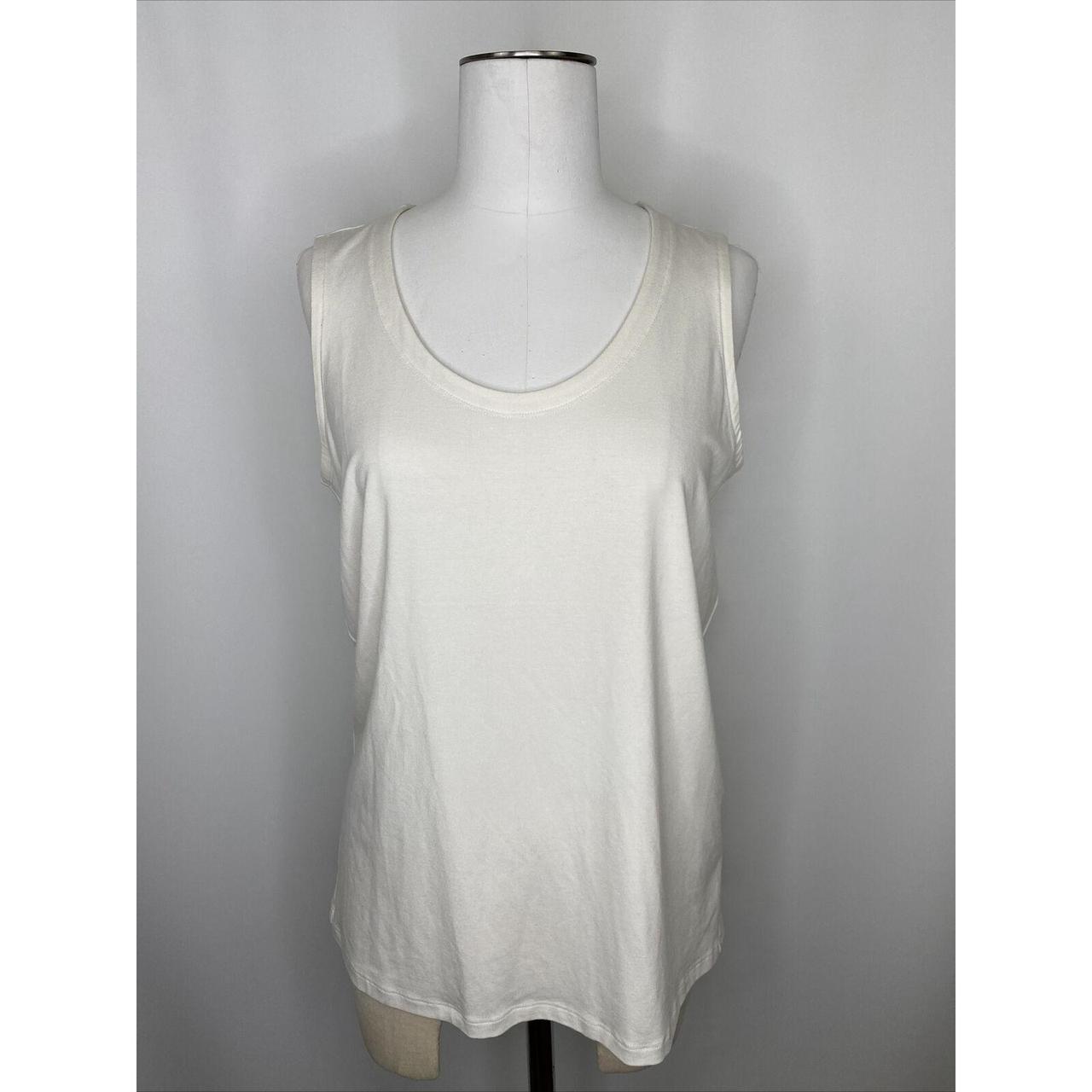 Eileen Fisher Women's White T-shirt (3)