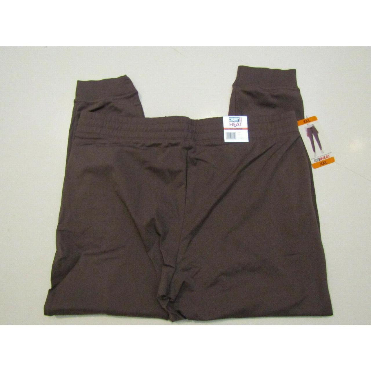 32 Degrees Men's Heat Pant 2-Pack Medium Black
