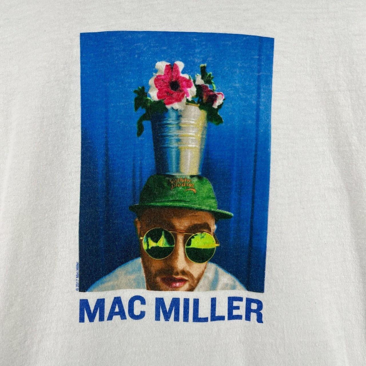 MAC MILLER 2017 Tour Flower Pot Music Rap T-Shirt... - Depop