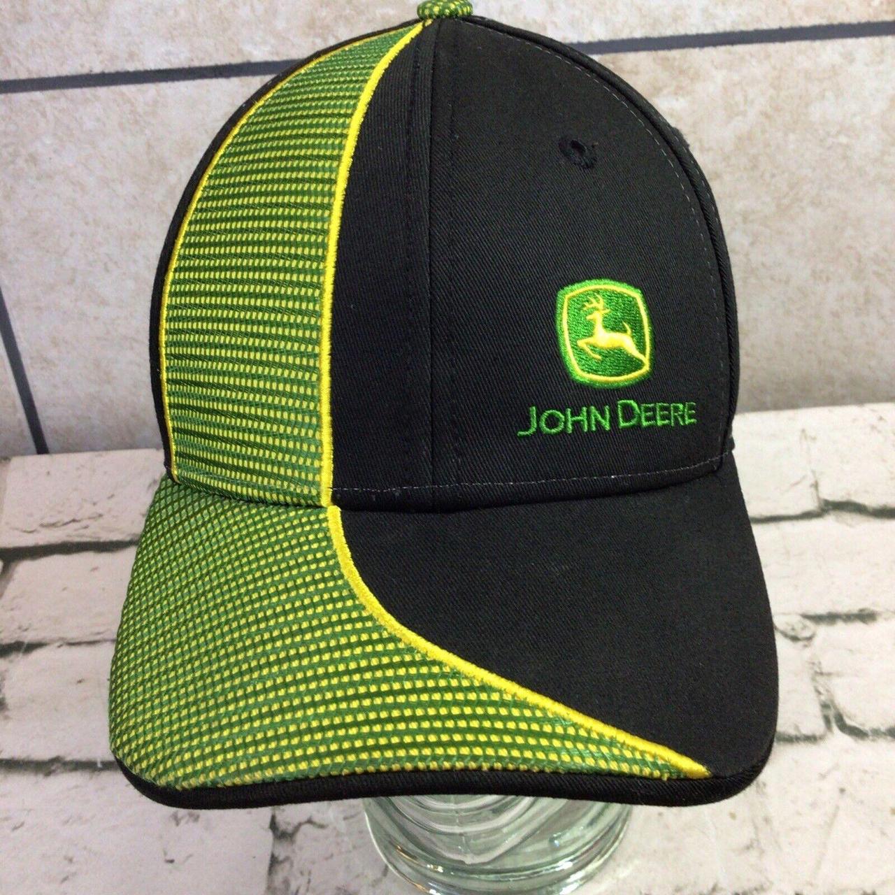 Black & Green John Deere Cap