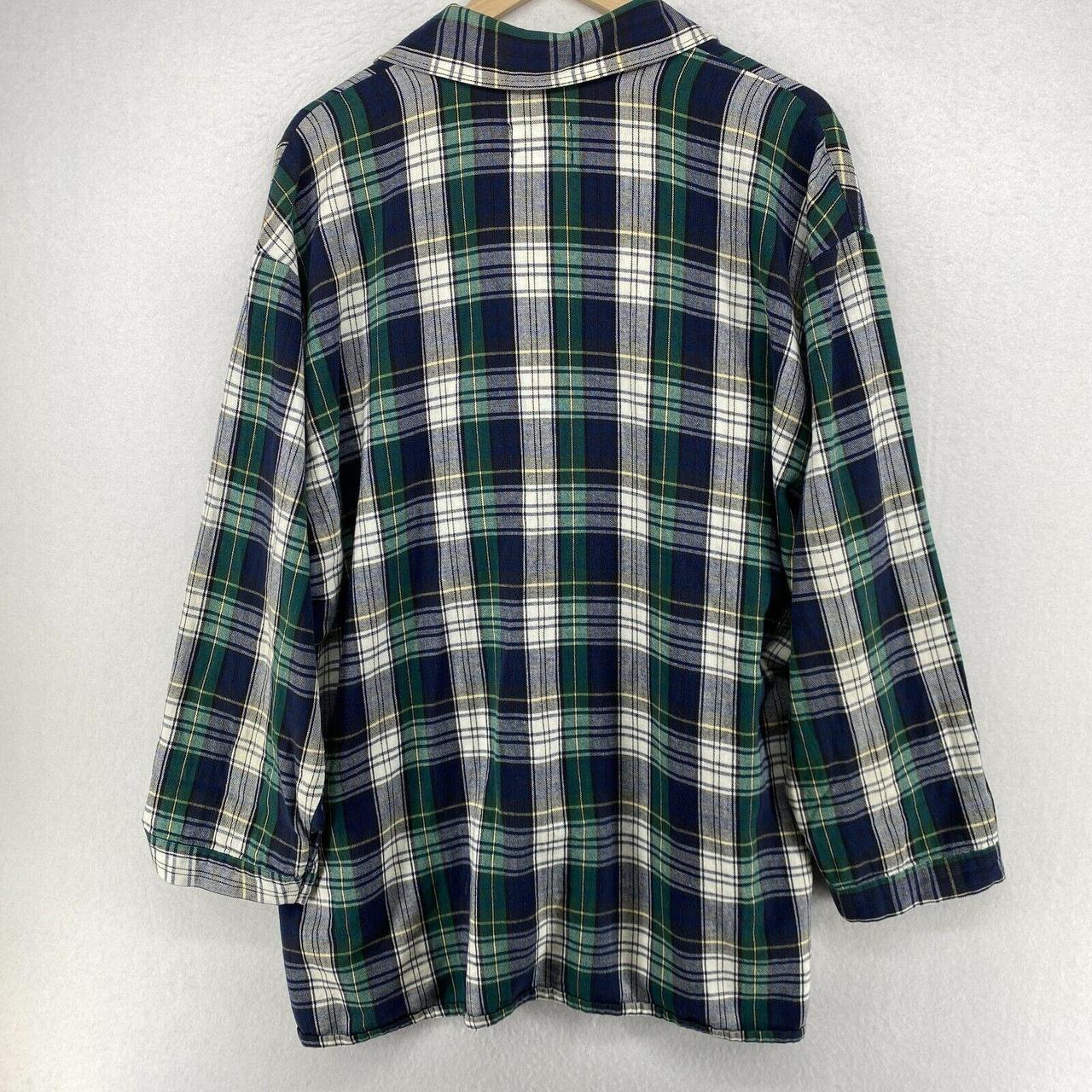 LORD & TAYLOR Men's Pajama Shirt Gordon Plaid Size... - Depop