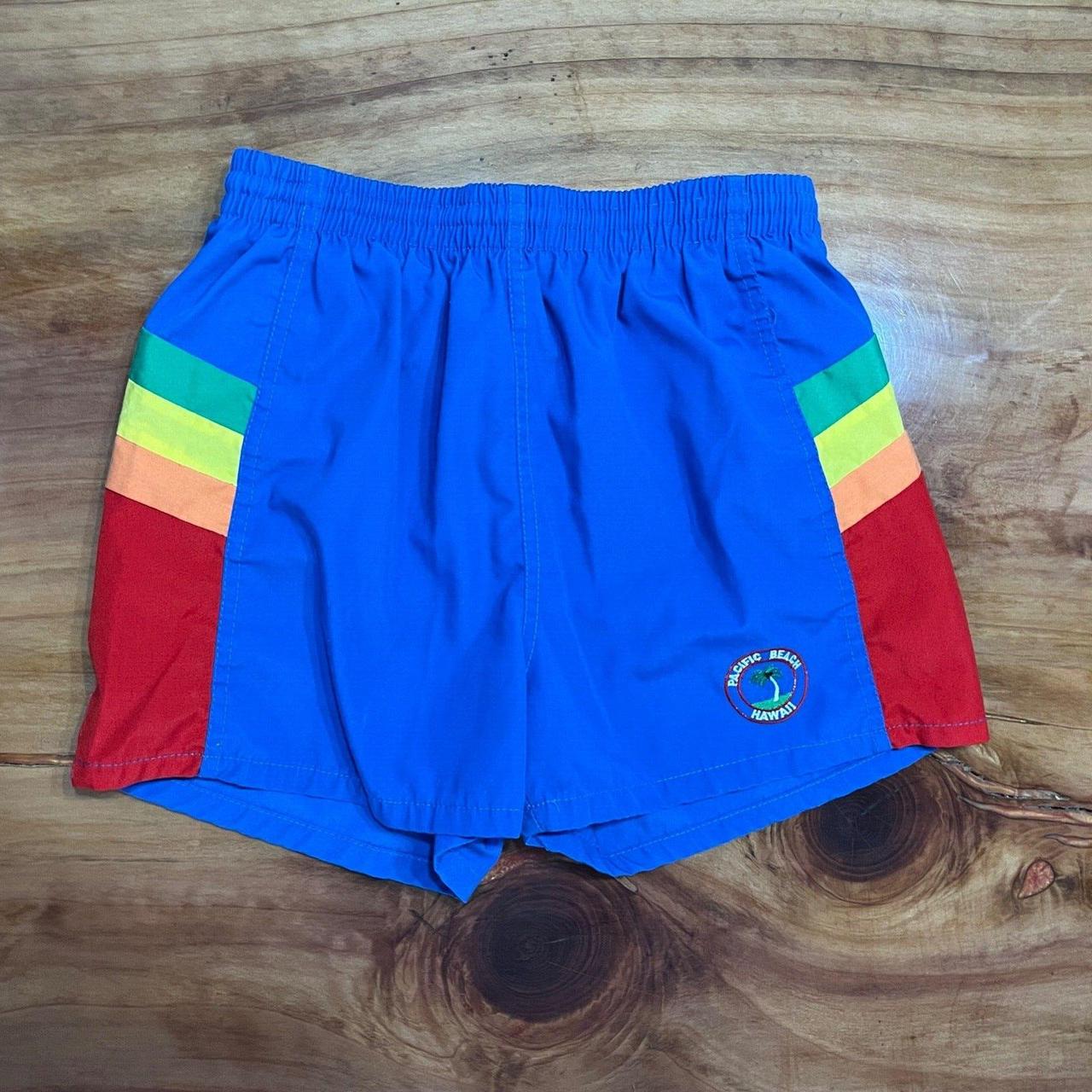 Vintage Hutspah Men's Multicolor Hawaiian Short - Depop