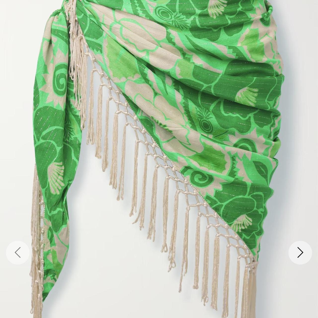 Farm Rio Women's Green Coverups Depop