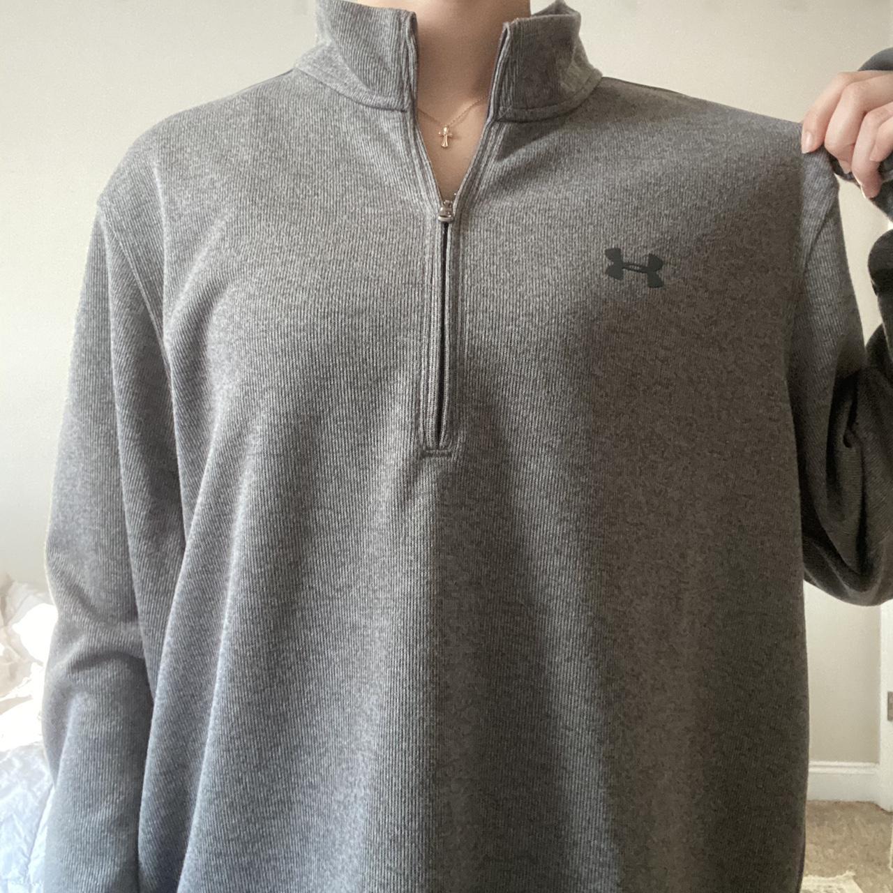 Grey Underarmour Quarter Zip Great quality and Depop