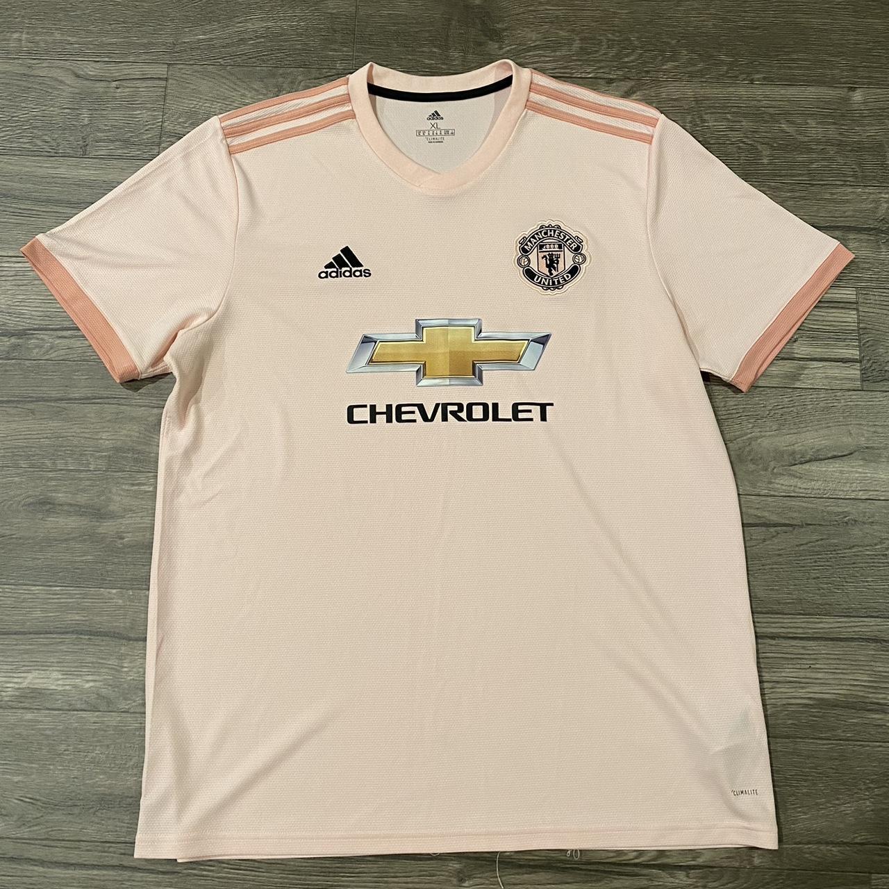 Manchester United 2018-2019 away soccer jersey ... - Depop