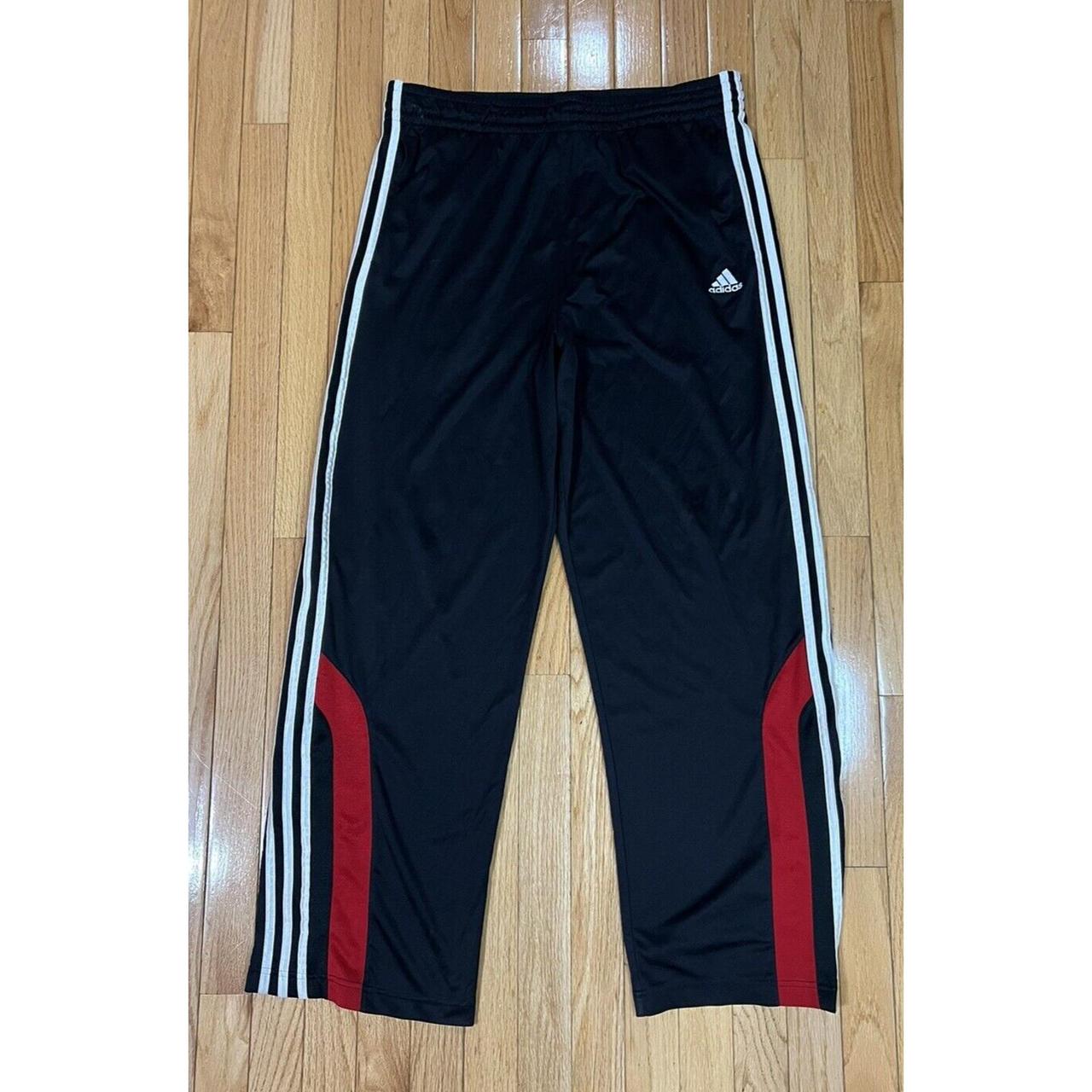 Adidas Men's Black and Red Joggers-tracksuits | Depop